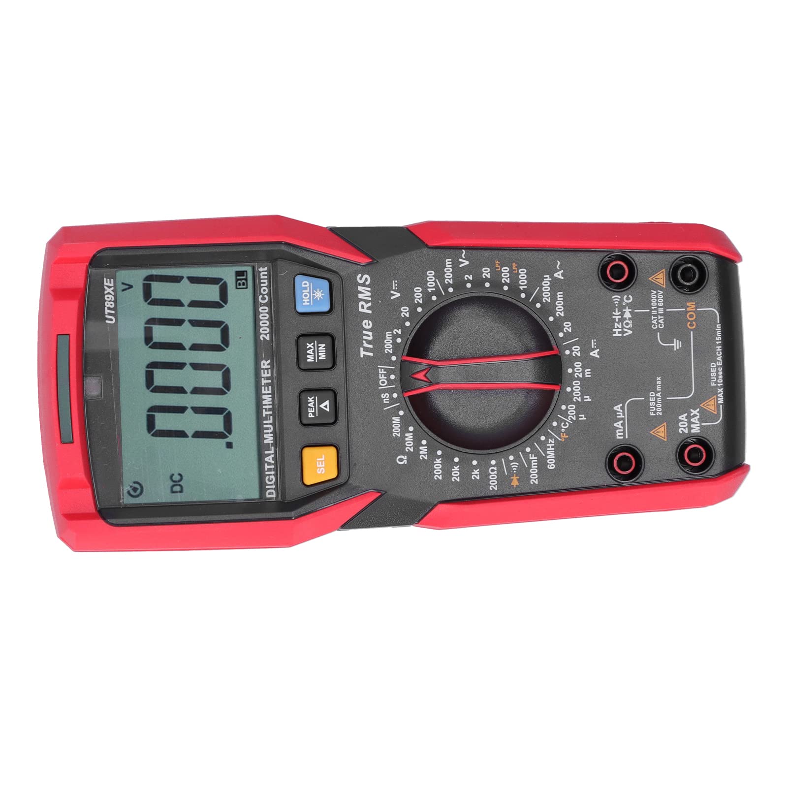 Multimetro Digitale UT89XE, Misuratore Portatile Ad Alta Precisione per Manutenzione Elettrica, Multifunzionale e Durevole, Materiale ABS, 1 unità