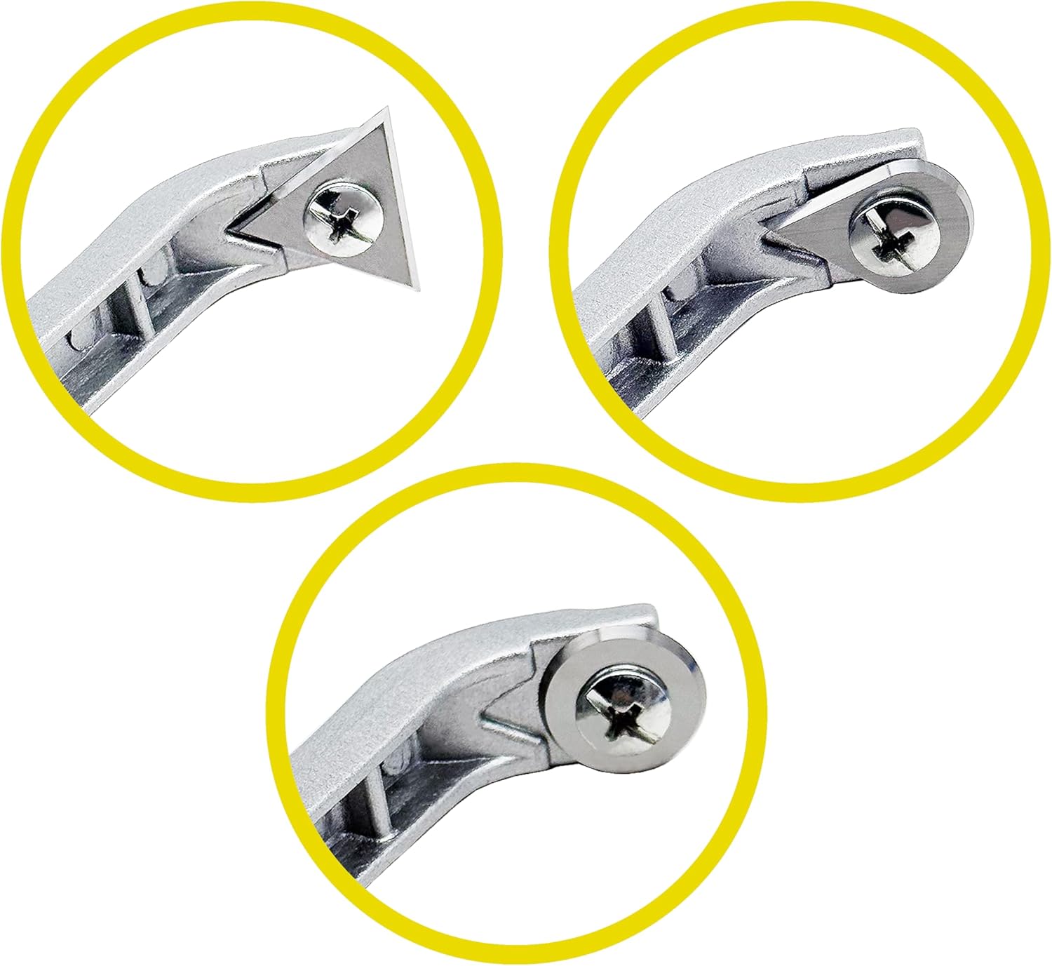 1-Inch Carbide Scraper Tool & 9-Piece Multi-Shape Scraper Blades Set