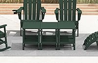 Vista 9 de KINGYES Juego de 2 mesas auxiliares para exteriores, mesa auxiliar Adirondack de doble capa, Aruba