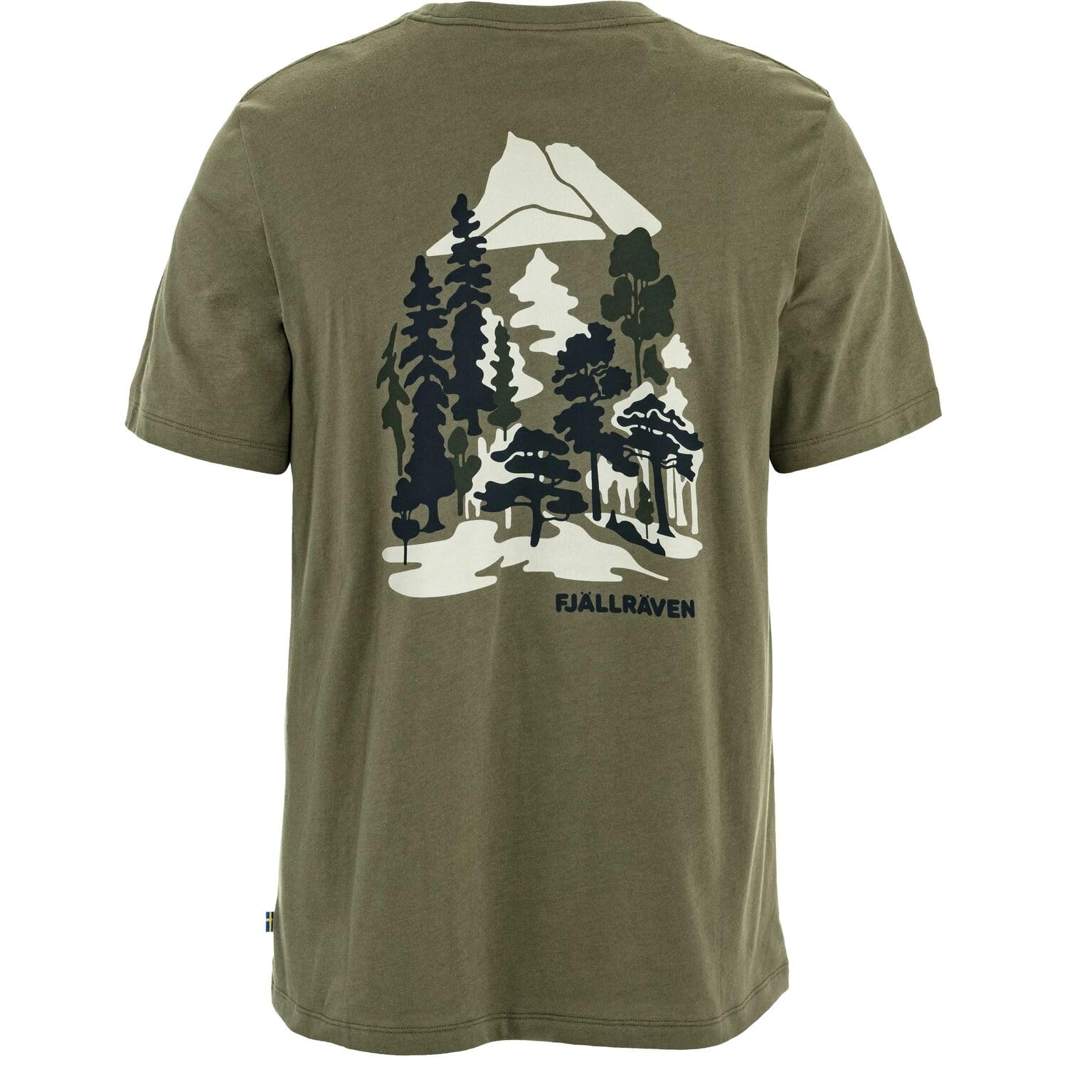 Fjällräven Męski T-shirt Swedish Forest, zielony Laurel Green, XS