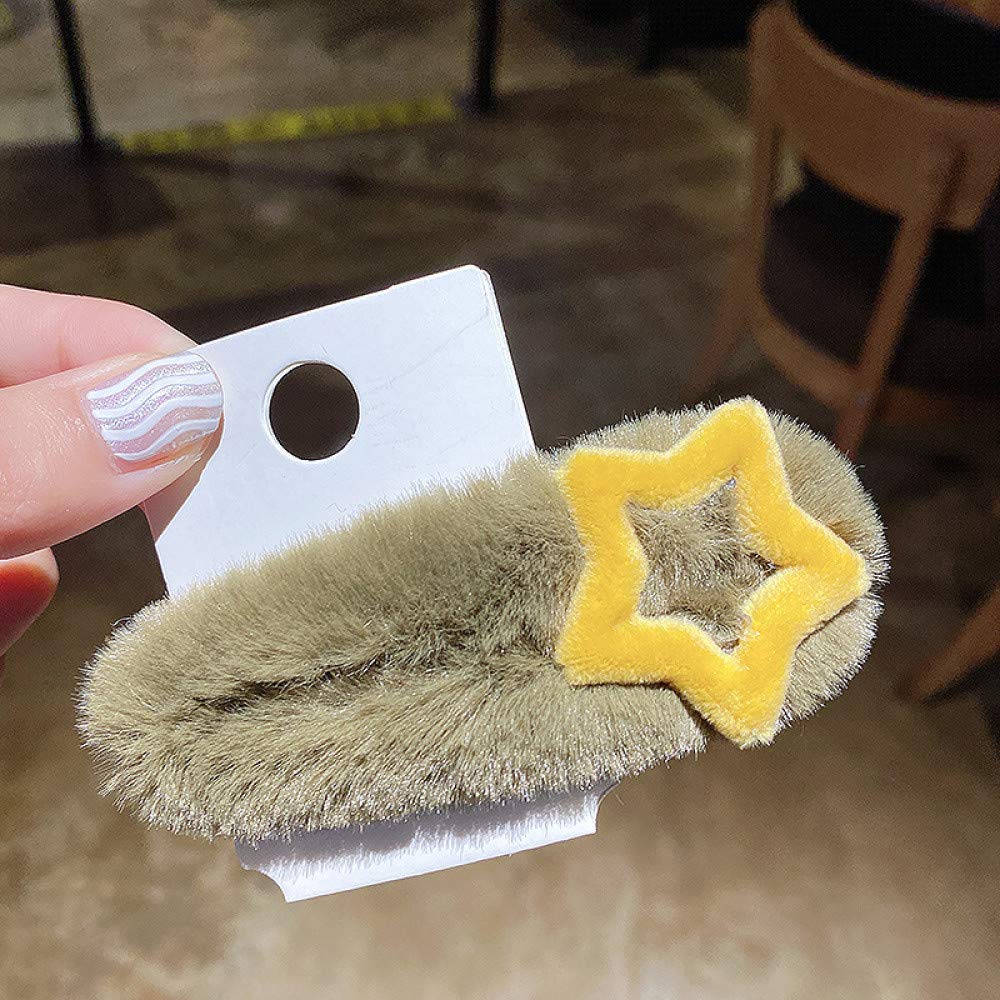CHUHUI Pentagram Hair Clip Liu Hai Clip Plush Korea (from 2 Pieces)