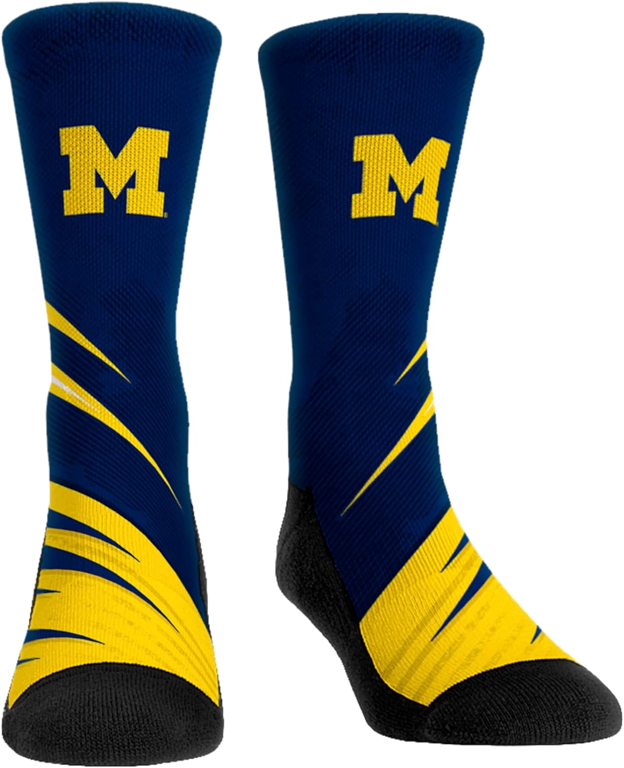 Rock 'Em NCAA Michigan Wolverines - Slash Slant Socks
