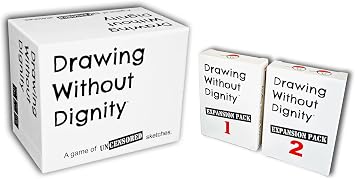 Drawing Without Dignity Complete Set Core Game and Expansion Packs 1 & 2