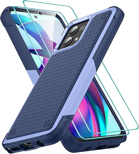 Jeylly Funda para Moto G Stylus 5G 2023, funda para Moto G Stylus 5G con protector de pantalla, protección contra caídas de grado militar,