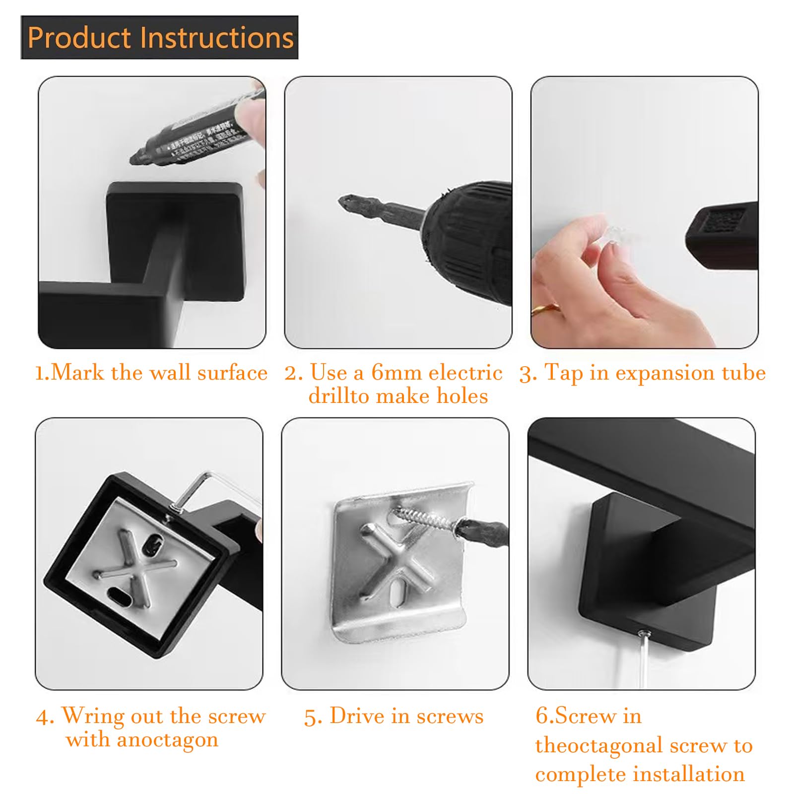 Towel Rod Picks That Stay on the Wall in 2026 3 JOPOFI Towel Bar - 23.6 Inch Bathroom Towel Holder - Matte Black — product photo