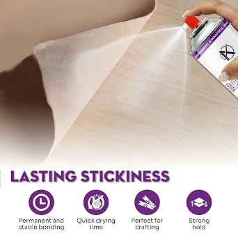 AK Trading Professional Quality General Multipurpose Spray Adhesive, 6-Ounce for Acoustic Panels & Craft Upholstery Foam Adhesive & Fabric Glue