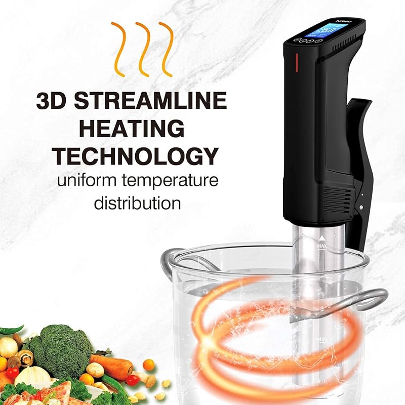 Inkbird WiFi Sous Vide Készülék EVA Védőtokkal - 100W Vízálló Konyhai Hőmérséklet Szabályzó 25-99°C - Precíziós Időzítő Tökéletes Főzéshez