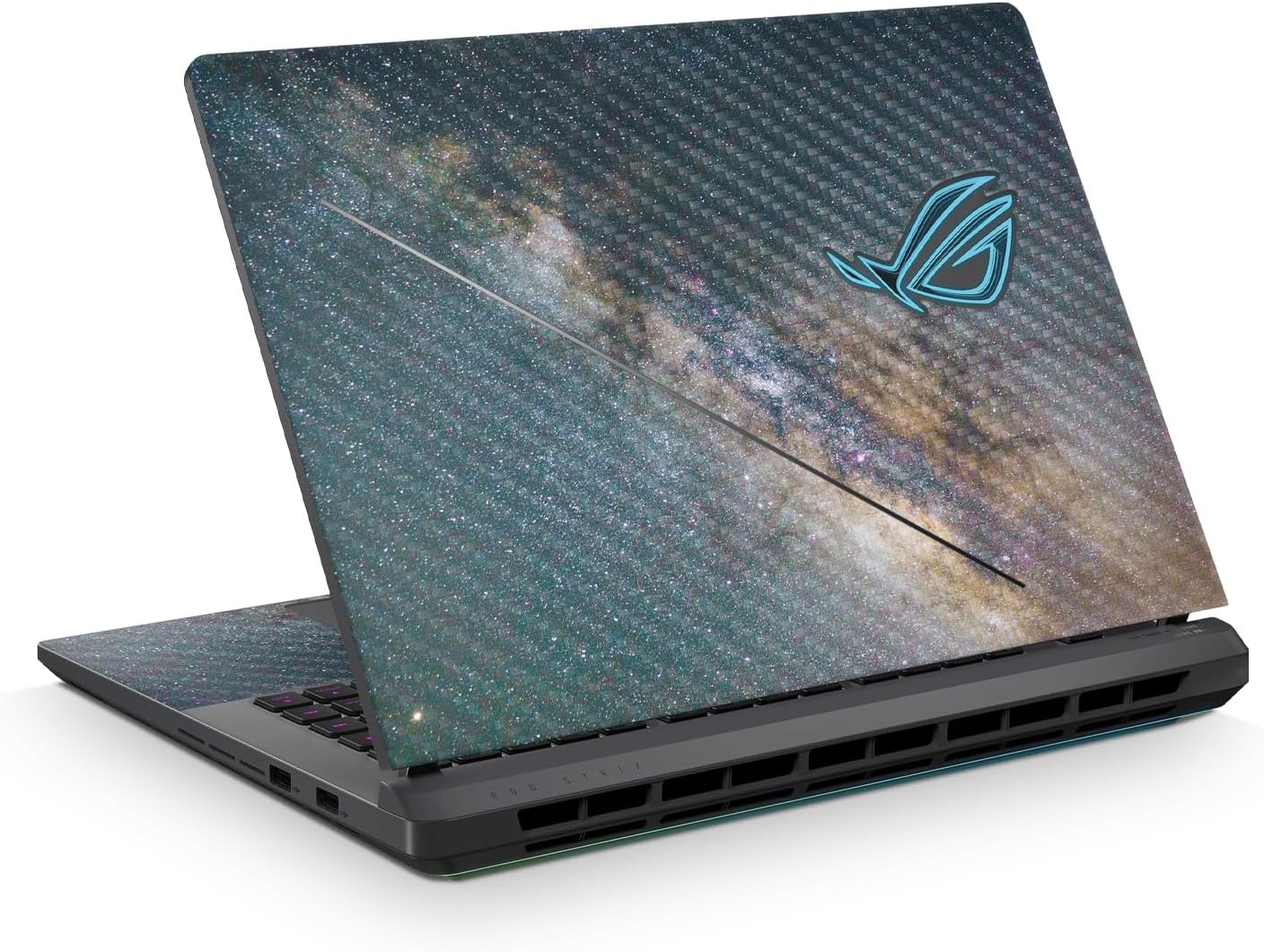 Carbon Fiber Laptop Skin Compatible with Asus TUF Gaming A14 (2026) - Gold Chips - Premium 3M Vinyl Protective Wrap Decal Cover - Easy to Apply | Crafted in the USA by MightySkins