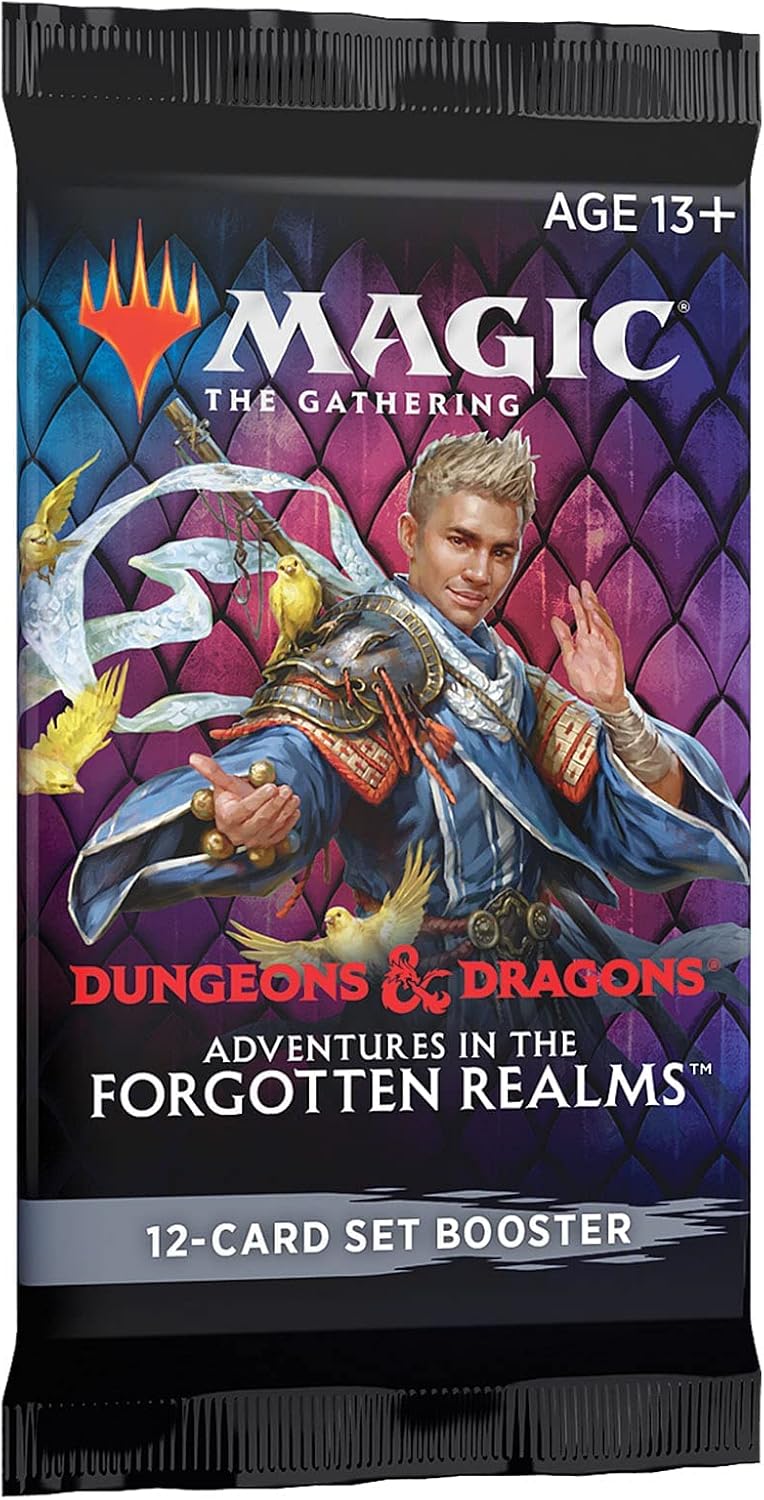 3 Packs Magic: The Gathering Set Booster Pack Lot MTG Adventures in The Forgotten Realms