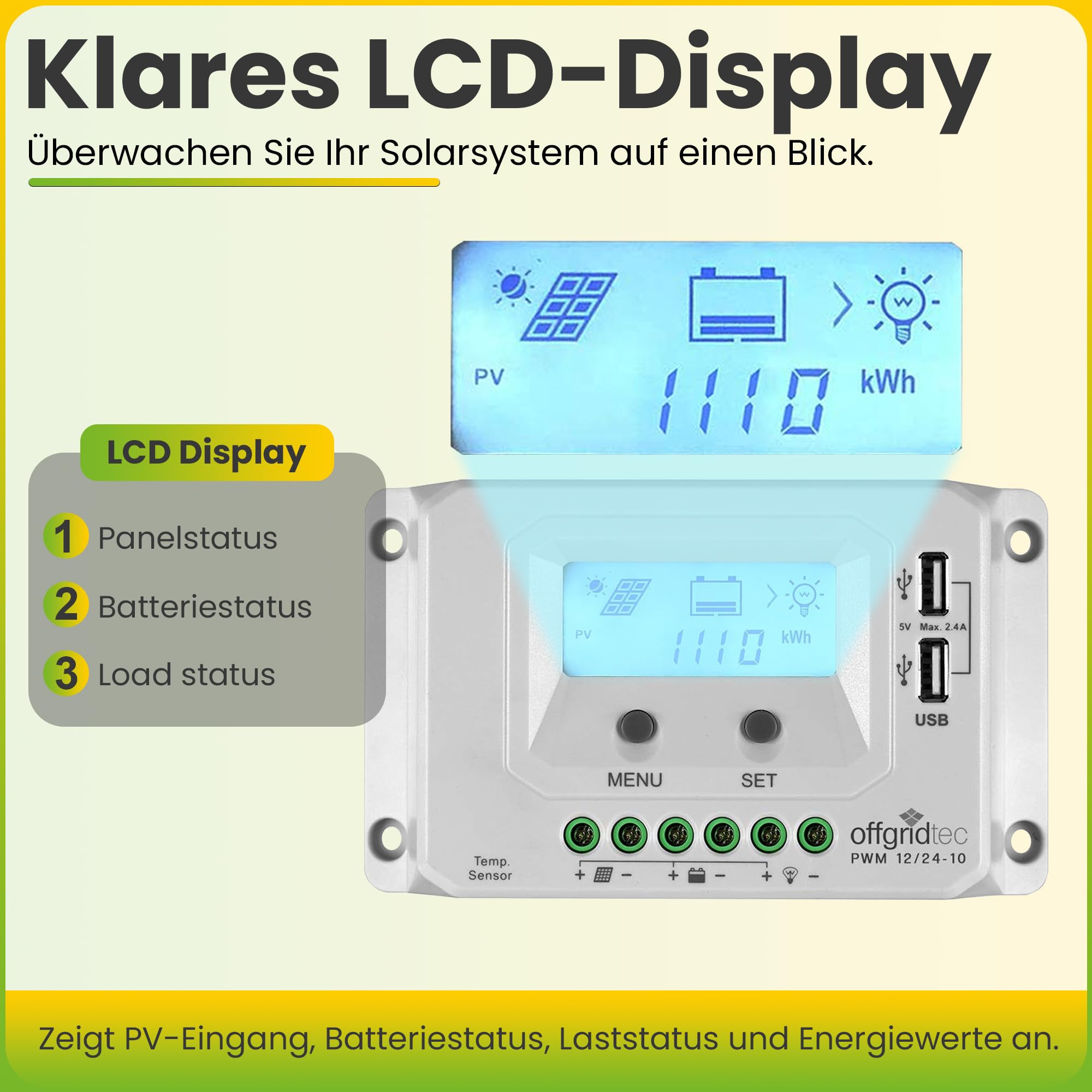 Offgridtec FSP 2 Ultra 120W faltbares Solarrmodul mit integrierter Aufständerung und Laderegler mit USB Ladefunktion