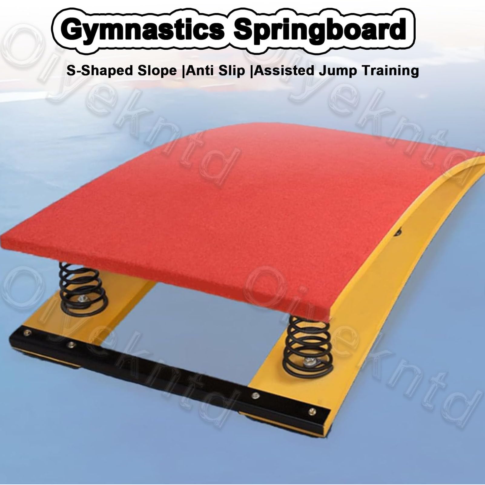 Drewniana trampolina gimnastyczna ze wspomaganiem sprężynowym (4 sprężyny) – sprzęt treningowy do lekkiej atletyki 60x120CM