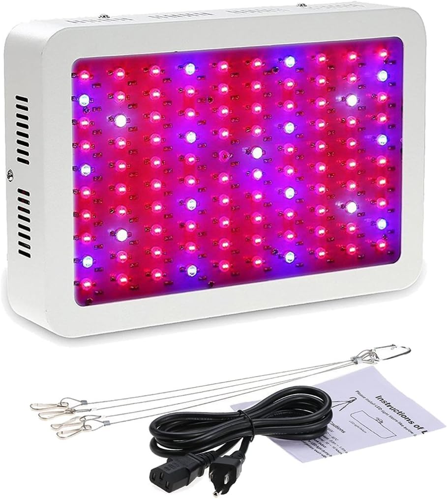 LED Grow Light,Elflight 1000W(10 x 100chips) Upgrade Double Chips Full Specturm Hydroponic Plant Grow Lights For Greenhouse and Indoor Plant Flowering Growing