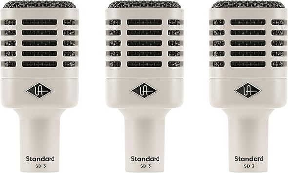 Universal Audio SD3 Dynamic Microphone with Modeling, 3 Pack