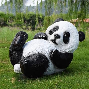Simulation Resin Panda Ornaments, Indoor/Outdoor Creative Home Decoration, Park/Courtyard/Garden Landscape Decoration, Housewarming Gift