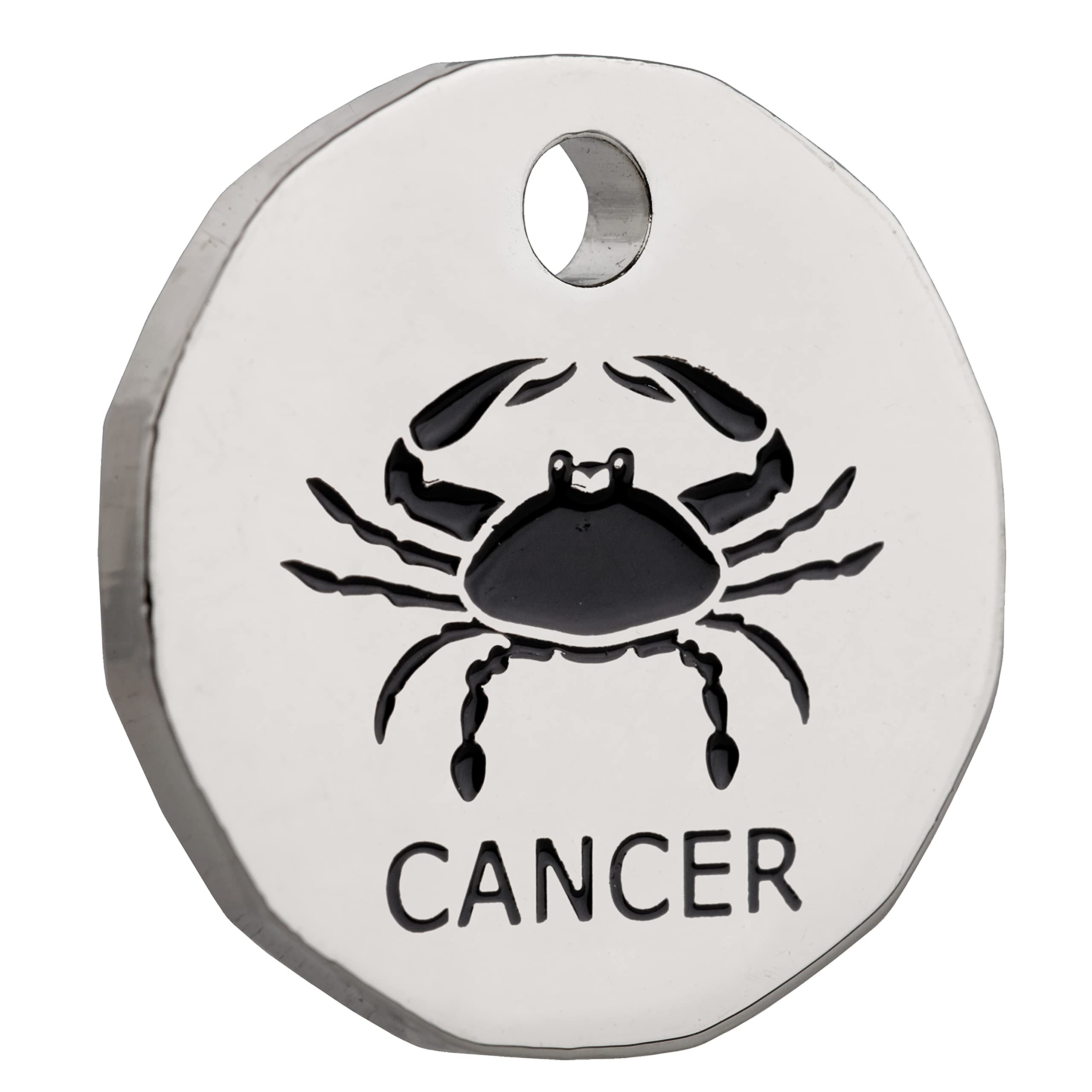 Harts 1 unit New Shape Zodiac £1 coin Trolley Tokens Keyrings Supermarket Locker (Cancer)
