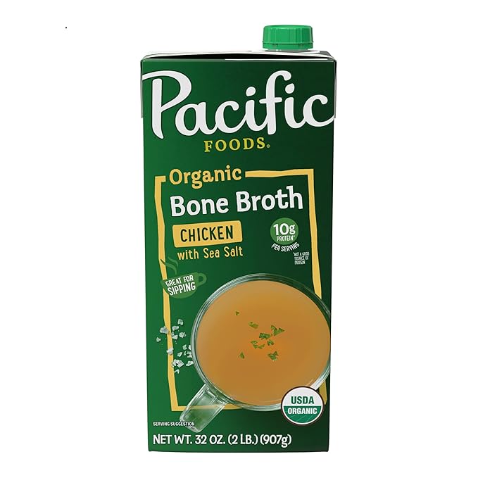Pacific Foods Organic Chicken Bone Broth With Sea Salt, 32