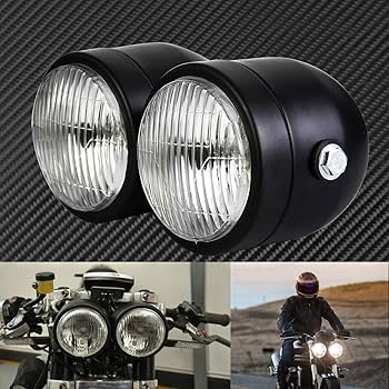 Amazon | HDBUBALUS 汎用 ツインズ フロント ヘッドライト