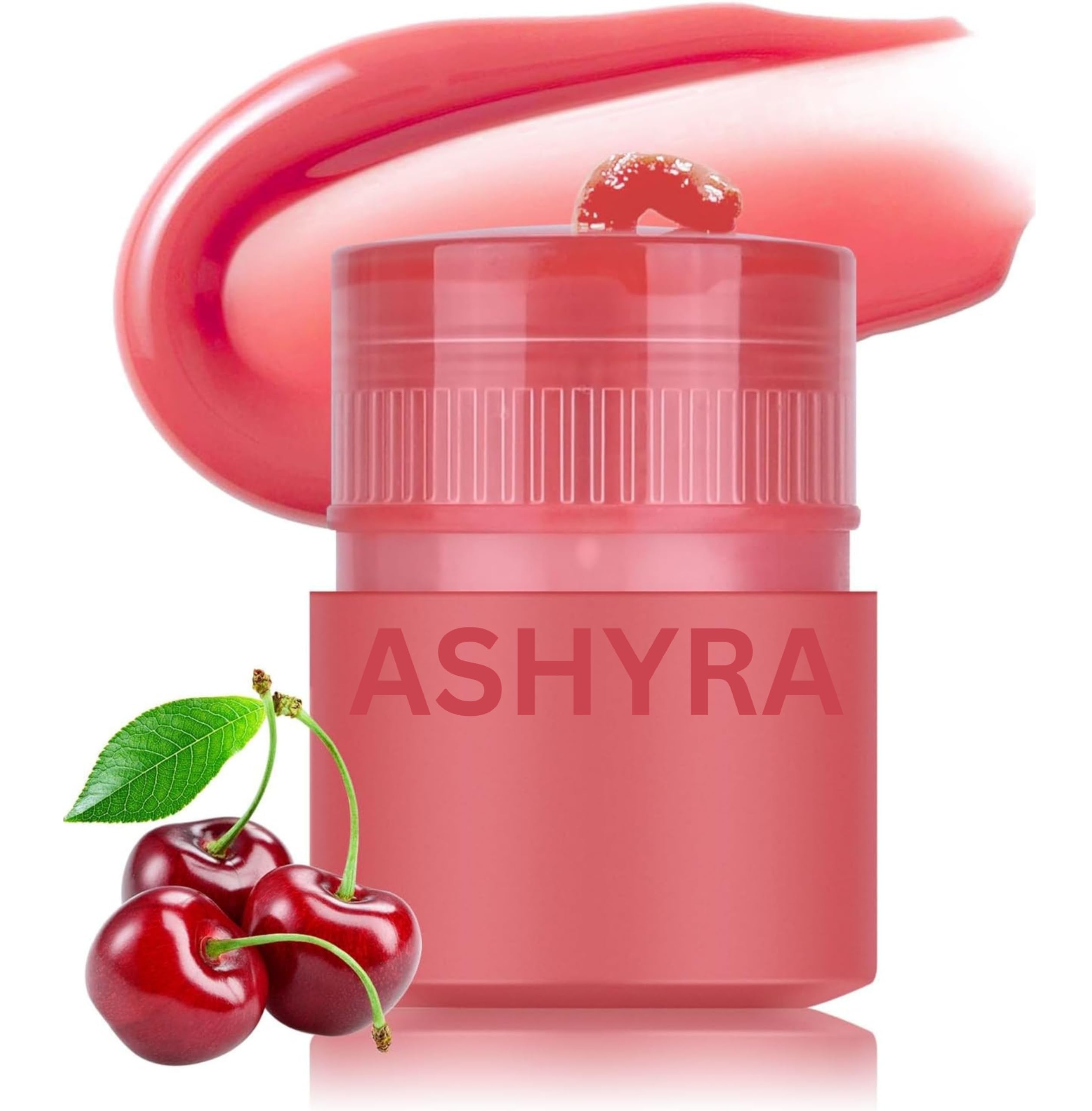 Lip Balm Tint, Moisturizing, Plumping Lip Butter Balm Lip Mask, Hydrating Lip Sleep Mask for Hydration & Shine with Fruit Essence (02 Cherry)-image-33