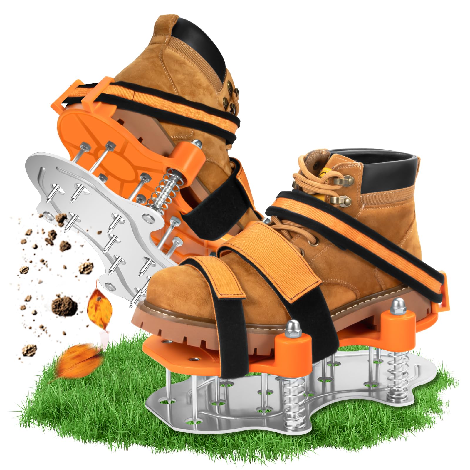 Sponsored Ad - MAGTSMEI Lawn Aerator Shoes for Grass.Metal Bottom Double Layer Soil Yard Aerator Lawn Tool,Lawn Spike Shoe...