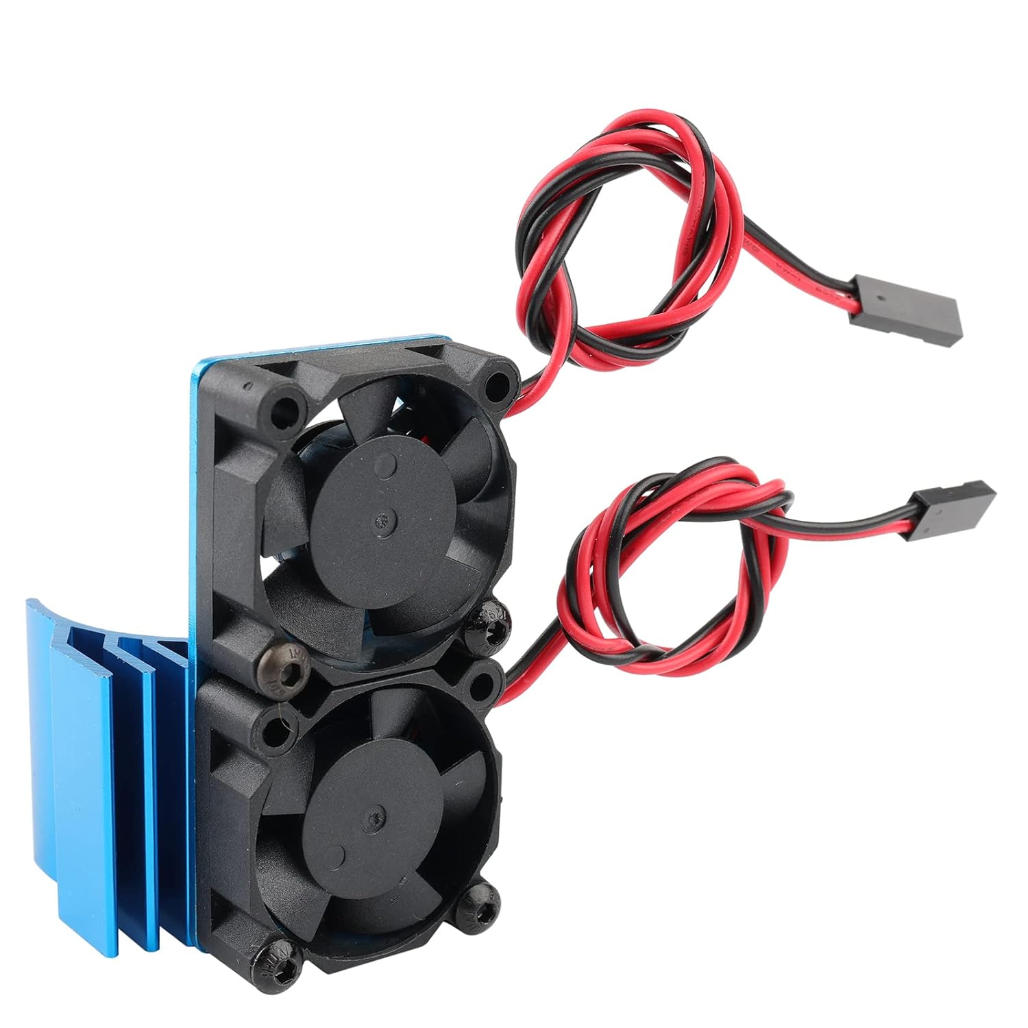RC 540 Motor Aluminum Motor Heatsink with Dual Cooling Fan Motor Seat Combo for A949-B A959-B A969-B A979-B K929-B 1/18 Wltoys Upgrades Parts