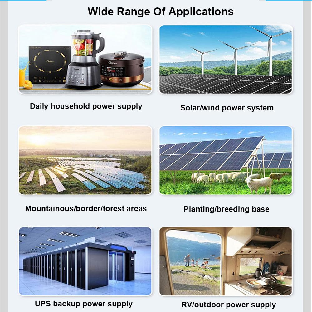 Inverter Ibrido Monofase da 8,2Kw/10,2Kw,da 48VCc-220-240VCa,con Regolatore Solare Mppt da 160A,Impianto Fotovoltaico da 90VCc-500VCc,Antipolvere,Supporta Batterie Senza Batteria,8.2KW