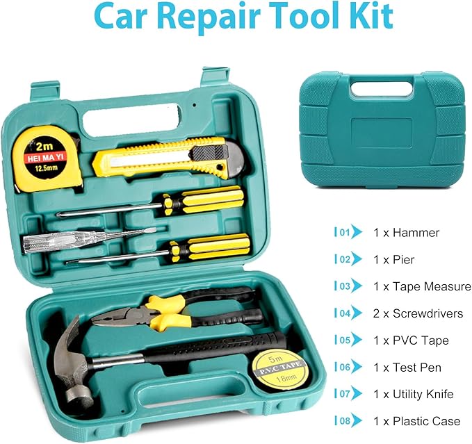 Kit de Seguridad Vial para Auto, Emergencias Carretera con Pala y Cables miniatura 3
