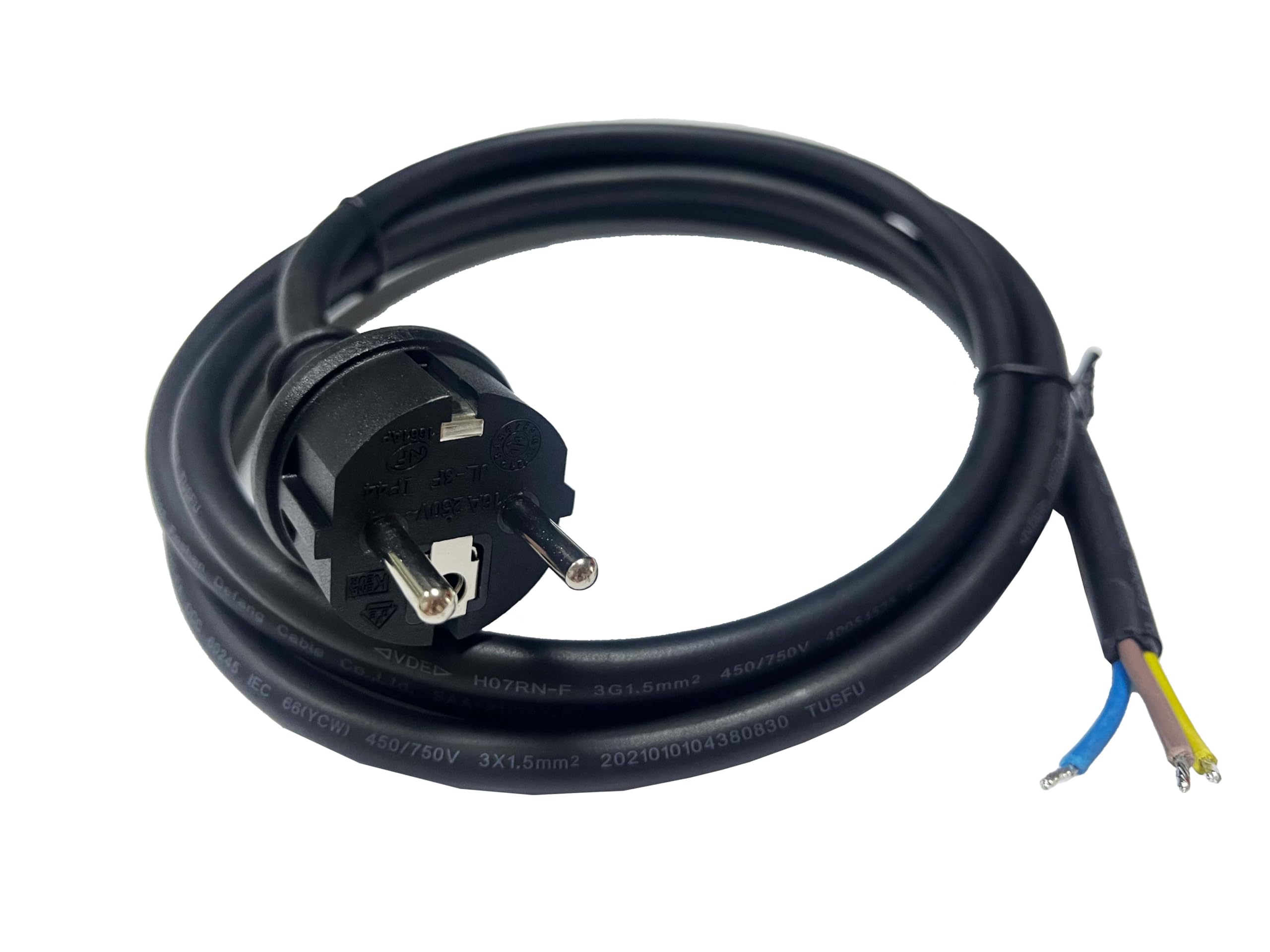 Gummikabel H07RN-F 3x1,5 Mm² Mit Betteri BC01 Auf Schuko – Für Solar Mikrowechselrichter, 5 M, VDE