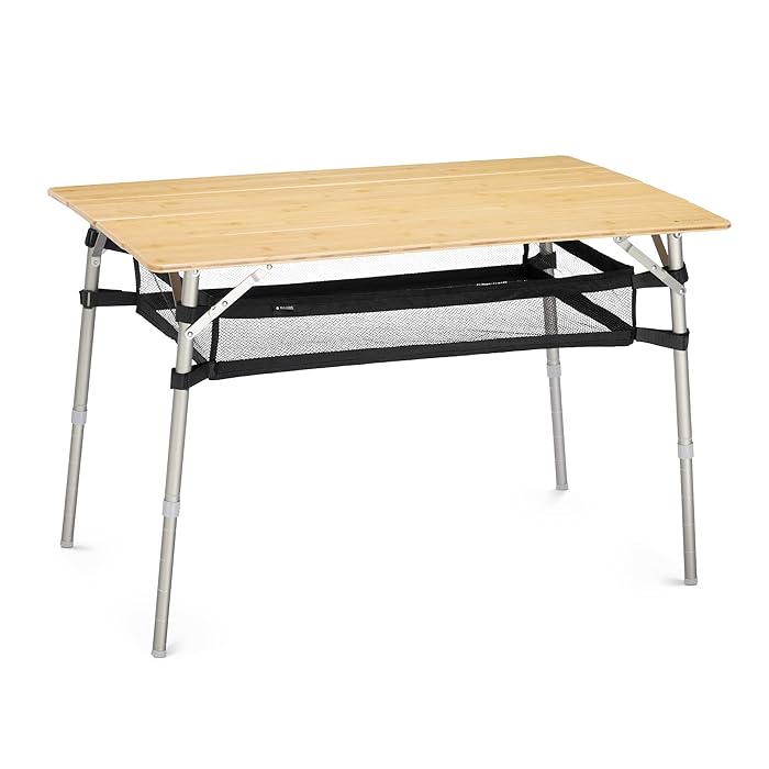 Buy Navaris Portable Folding Bamboo Table 39.4" x 25.6" Height