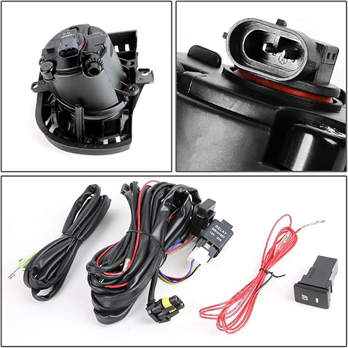 Miniatura 4 de DNA MOTORING FL-ZTL-192-AM - Luz antiniebla para el lado del conductor y del pasajero, mejora la visibilidad compatible con Scion tC 14-16