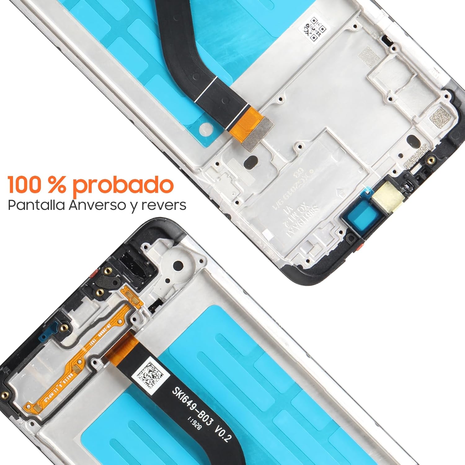 Screen for Samsung Galaxy A20S Screen Replacement for Samsung A207 LCD Screen SM-A207F,SM-A207M,SM-A2070 Touch Display Digitizer Assembly Repair Parts(Black with Frame)