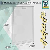 Vista 5 de MALKO Paquete de 10 protectores de videojuegos compatibles con: funda de juego Nintendo Switch y Steelbook Funda de plástico transparente