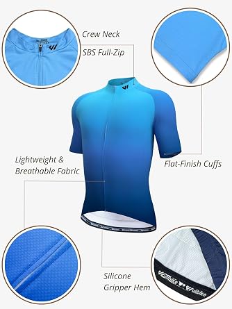 Lo.gas Cycling Jersey Men Short/Long Sleeve Bike Biking Shirts Full Zip with Pockets Road Bicycle Clothes