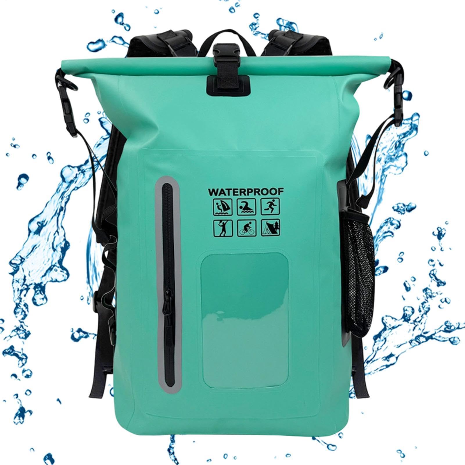 Wodoszczelny Suchy Plecak Rolowany Suchy Worek PVC | Wodoodporny Plecak Turystyczny Dla Mężczyzn I Kobiet Rafting Kajakarstwo Paddleboarding Pływanie Snowboarding Podróże