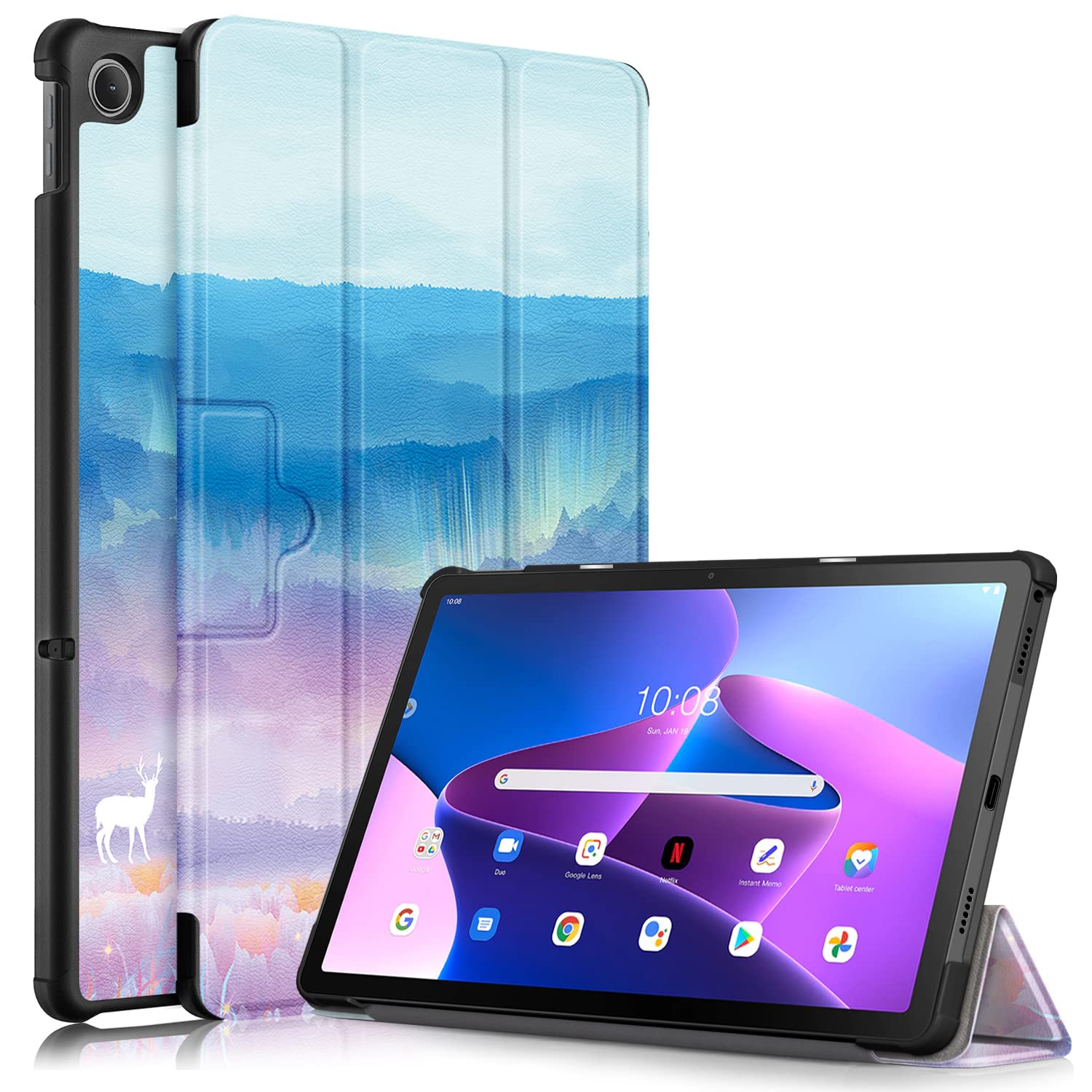 Amazon.co.jp: Lenovo Tab M10 Plus 3rd Gen 10.6ケースカバー 手帳型