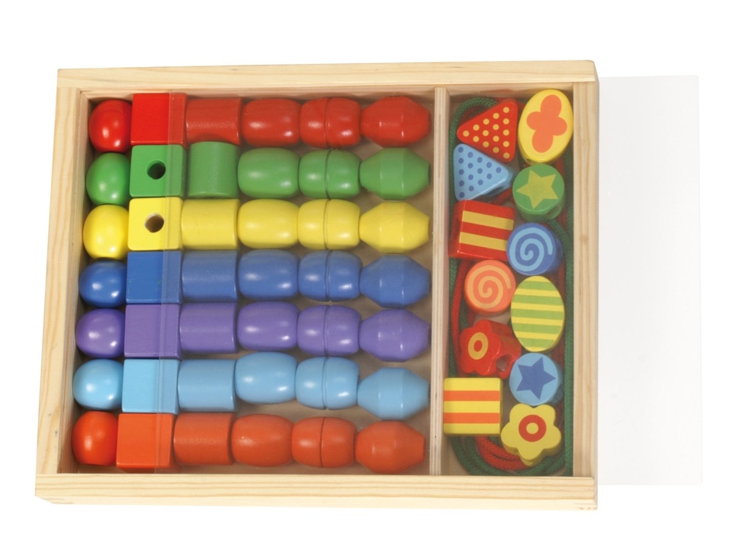 Jeu De 300 Perles Lettres En Bois LENA - Cubes à Enfiler, 10 Mm, Trou 4 Mm - DIY Bracelets, Apprentissage Alphabet