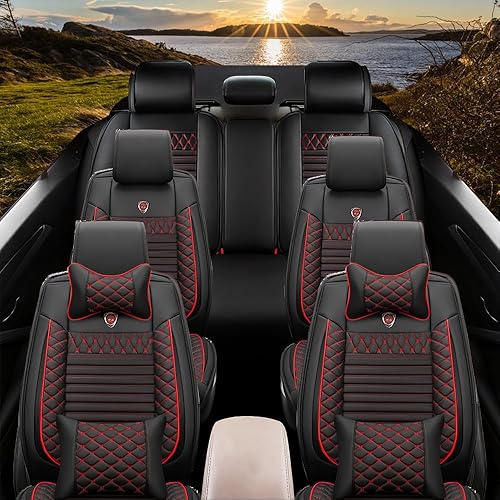 Miniatura 2 de Fundas de asiento automotriz de lujo para Cadillac Escalade 2007-2023, juegos interiores de asientos delanteros y traseros impermeables con 2