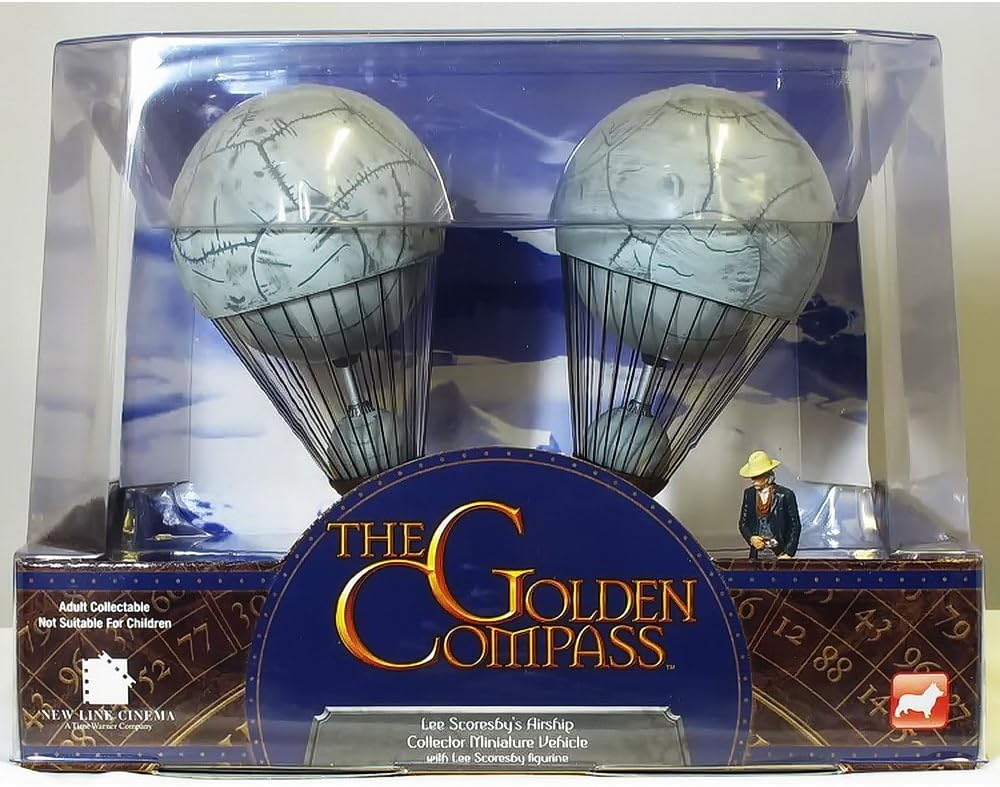 The Golden Compass Lee Scoresby'S Aeronaut Balloon With Figure