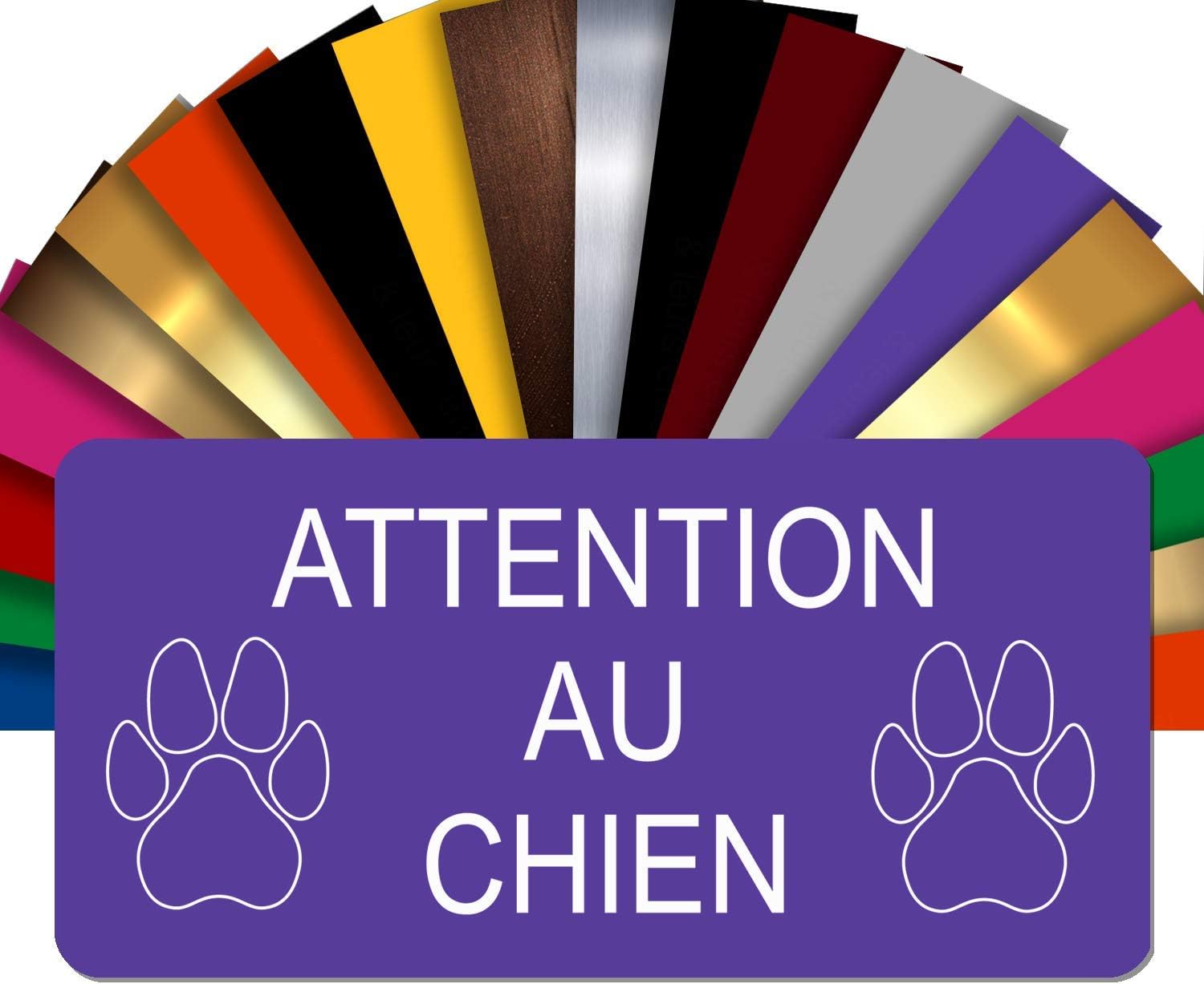 Plaque Attention au Chien Coton de Tuléar Panneau main image 1