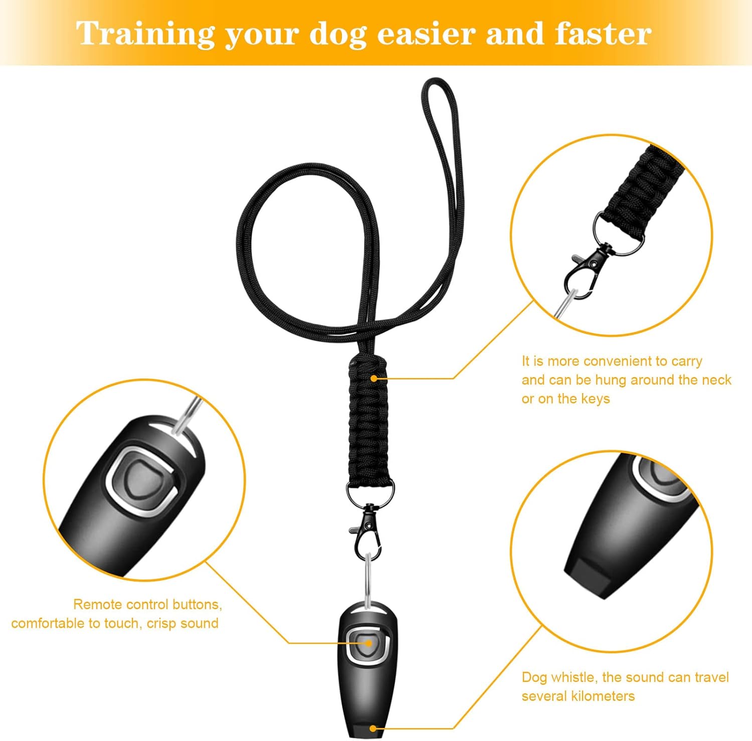 Sifflet en action avec chien