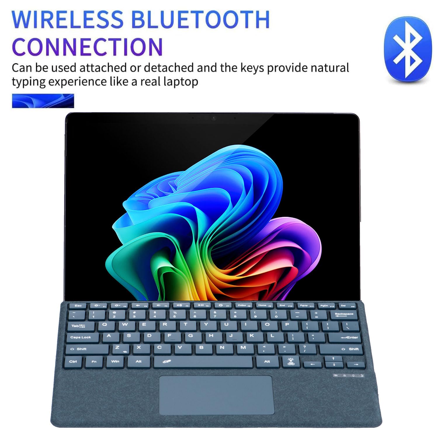 Amazon.co.jp: HEKUEUN Type Cover for Microsoft Surface Go 4 2023