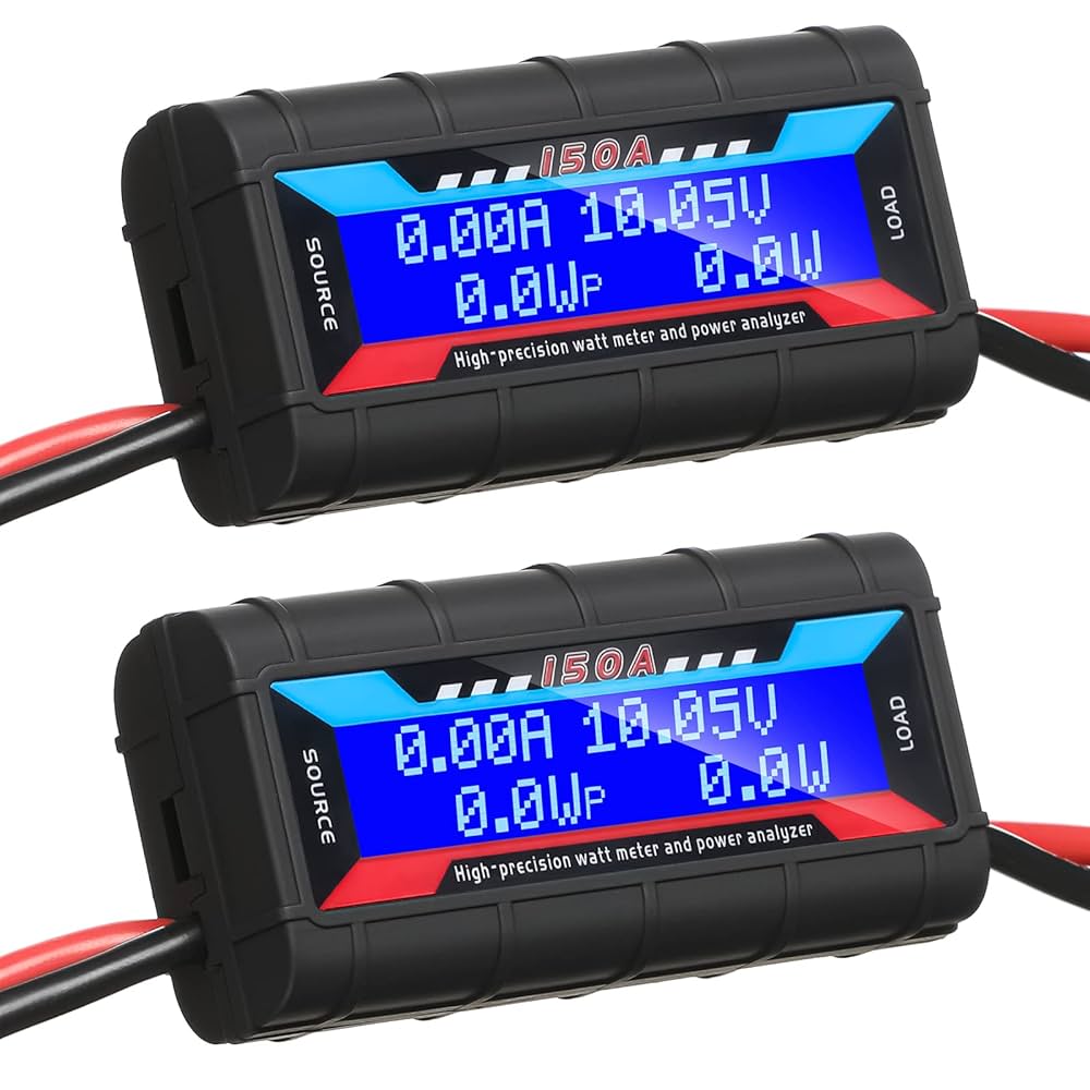 Yunsailing 2 Pcs High Precision Watt Meter Power Analyzer