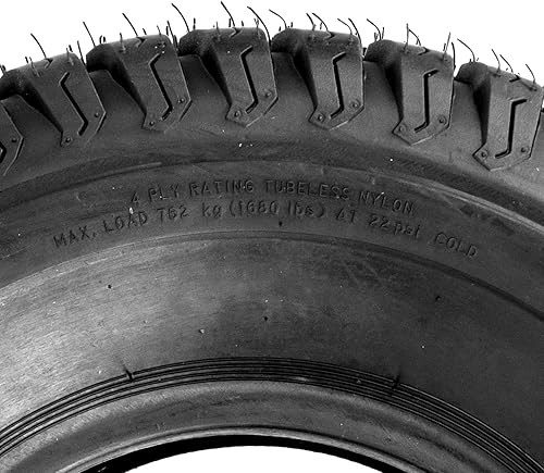 Vista 23 de MOTORHOT Neumáticos para cortacésped de 15 x 6.00-6 de 4 capas para tractor de césped y jardín, neumáticos para carrito de golf, sin cámara, 15 x