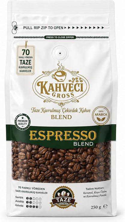 Espresso Çekirdek Kahve Blend Orta Kavrulmuş Kahve (500, Gram, Libre, 500)