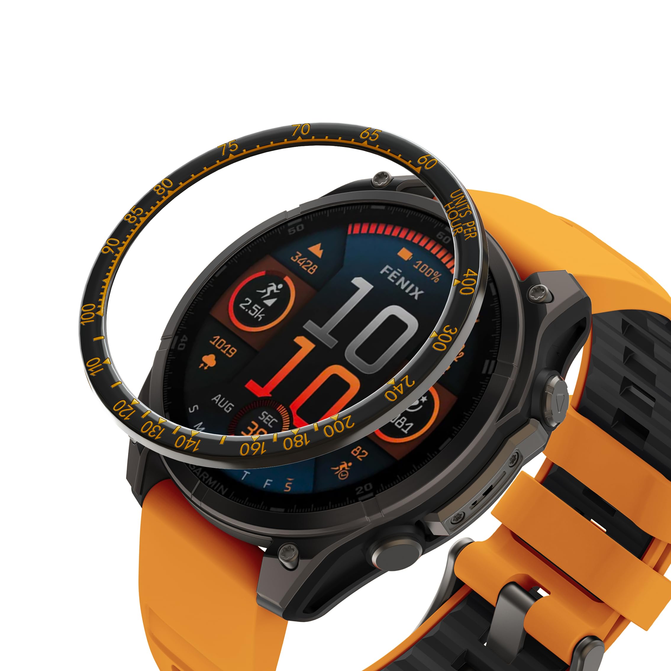 Garmin Tactix Amoled GIOPUEY Acero Inoxidable Anillo Para Garmin