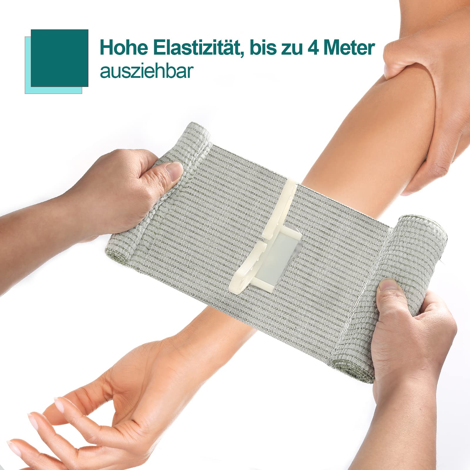 2 Stück 4 Zoll Israeli Bandage, Notfallverband, elastische Tourniquets