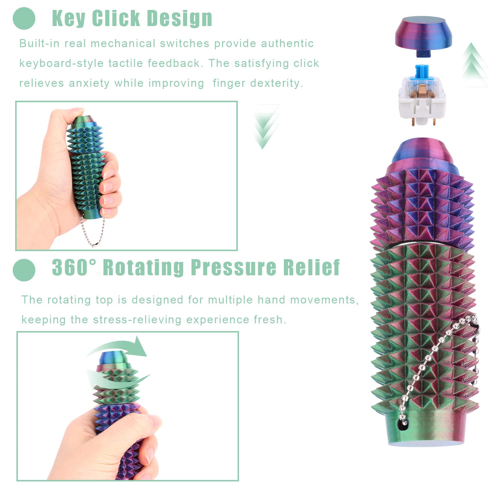 Handheld Spiky Fidget Roller - Image 4