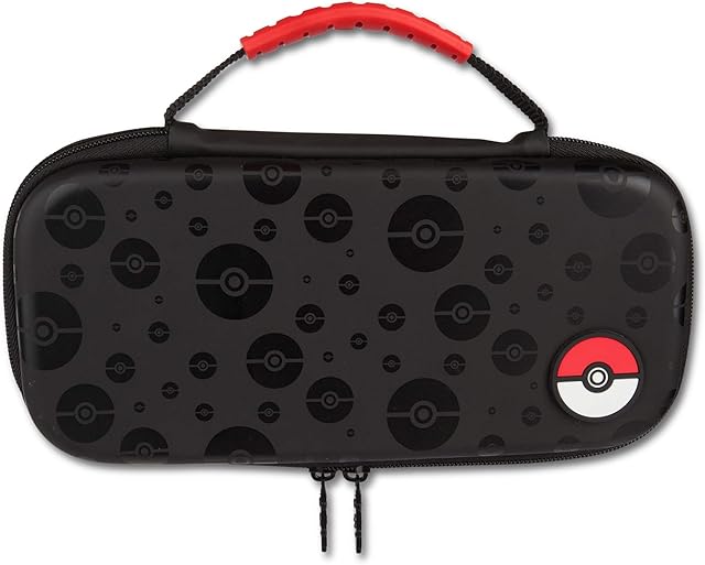 PowerA Travel Protection Case For Nintendo Switch with Carry Handle, Officially Licensed - Pokémon Poké Ball, Black