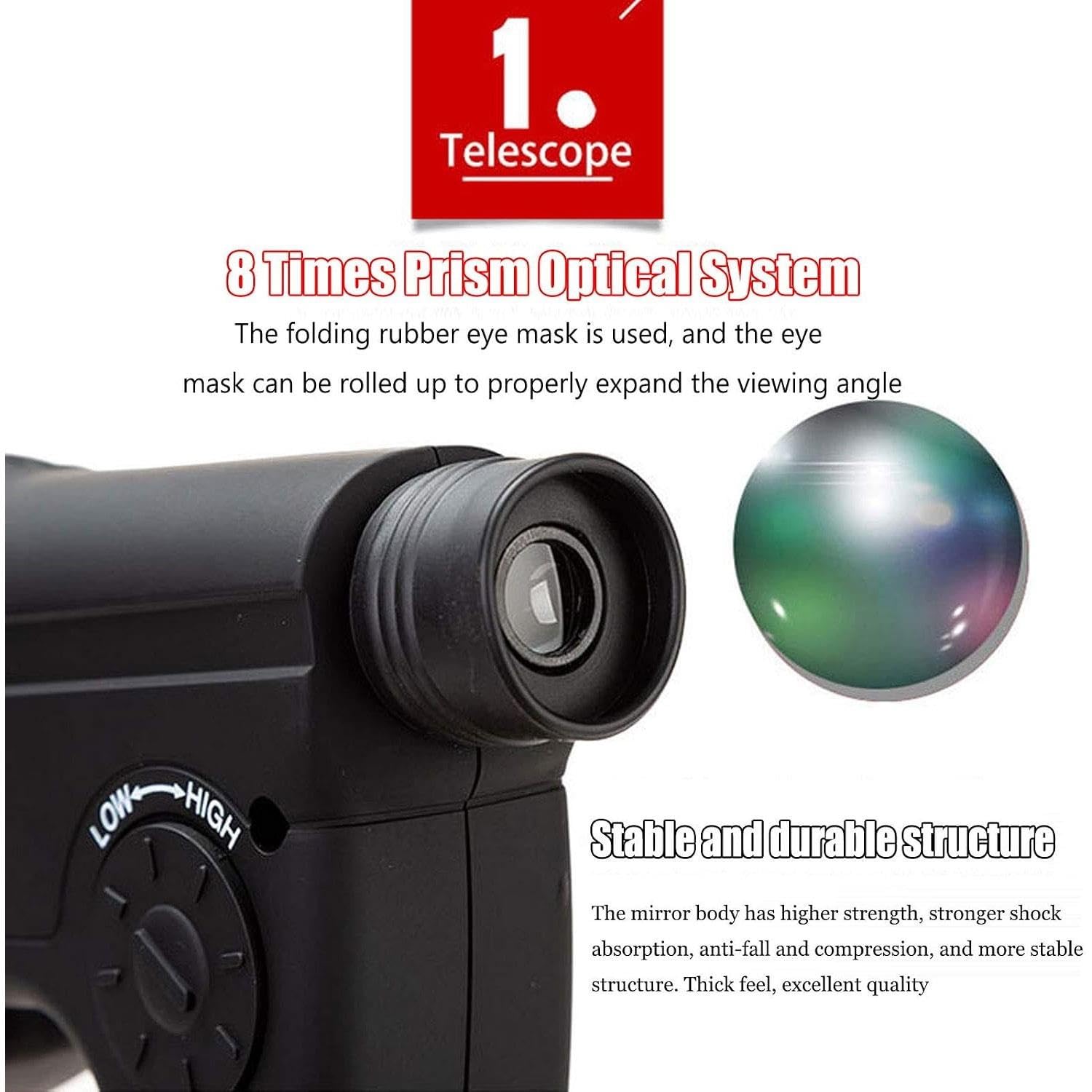 Parabolmikrofon-Monokular, Monokular X8 Bionic Ear-Vergrößerung Monocular Sound Amplifier, Bionic Ear Long Range Birds Listening Telescope 100M
