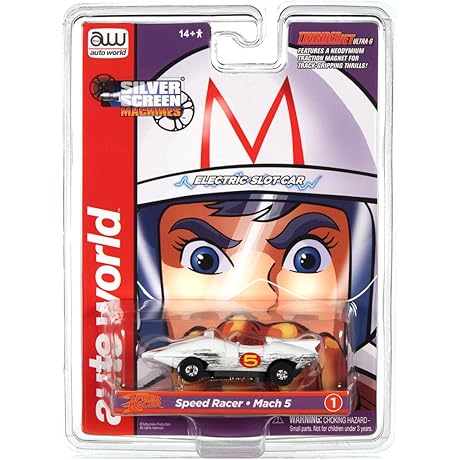 Auto World Thunderjet Speed Racer- Mach 5 (Race Worn) HO Scale Slot Car