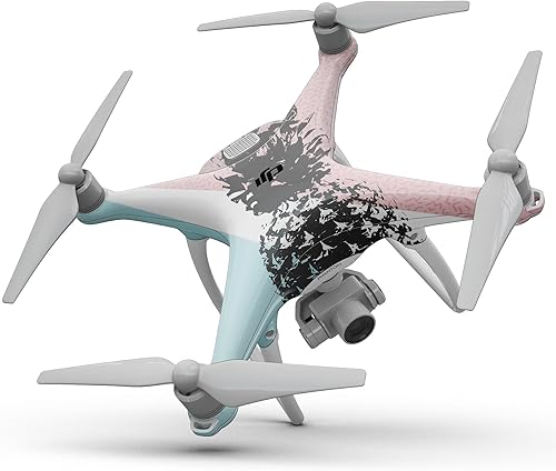 Miniatura 4 de Compatible con Drone DJI Spark - Adhesivo protector de vinilo resistente a los arañazos - Textura de hormigón grunge